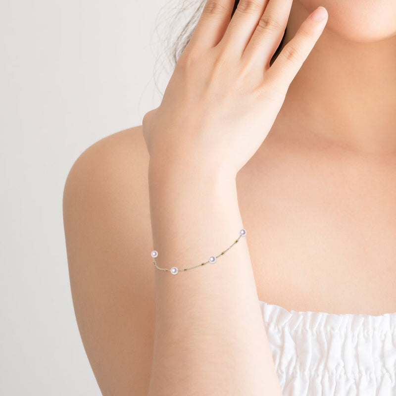 K18PG　4.0㎜　ブレスレット - Tensei Pearl Online Store　天成真珠　公式通販ショップ