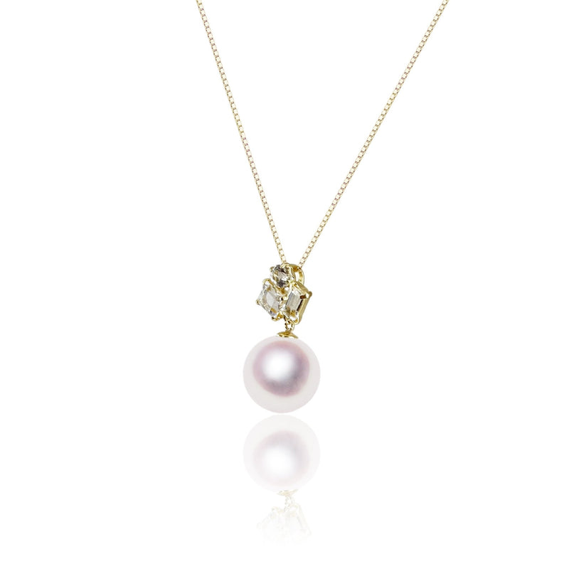 K18 8.0毫米吊坠白色Pazs -tensei珍珠在线商店Tenari Pearl官方邮购商店