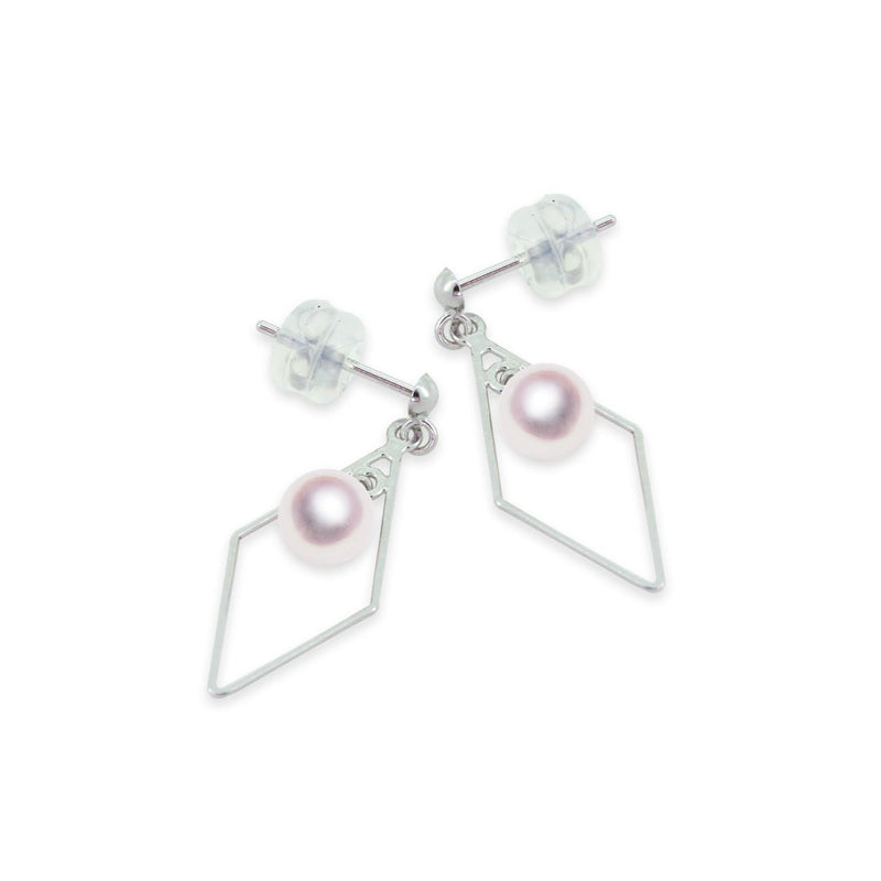 K18WG 5.0㎜ Design Earrings -TENSEI PEARL ONLINE STORE Tenari Pearl Official Mail Order Shop