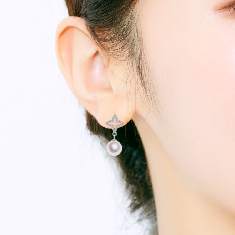 SV 7.5㎜ Design Earrings -TENSEI PEARL ONLINE STORE Tenari Pearl Official Mail Order Shop